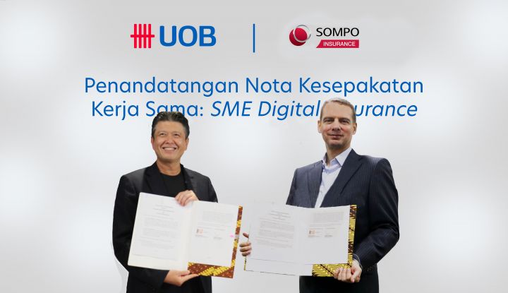 Pacu Bisnis Bancassurance, UOB Indonesia Gandeng Sompo Insurance Luncurkan SME Digital Insurance