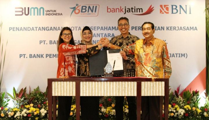 BNI Gandeng Bank Jatim Perkuat Ekonomi Digital di Jawa Timur