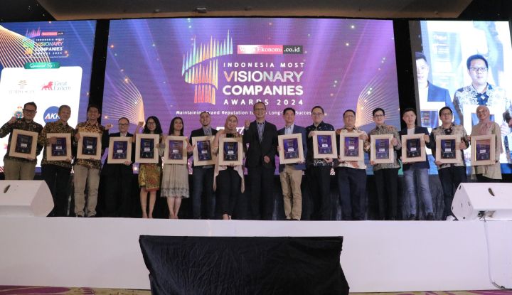 Pujian untuk Ambisi Berkelanjutan, Warta Ekonomi Gelar Indonesia Most Visionary Companies Awards 2024
